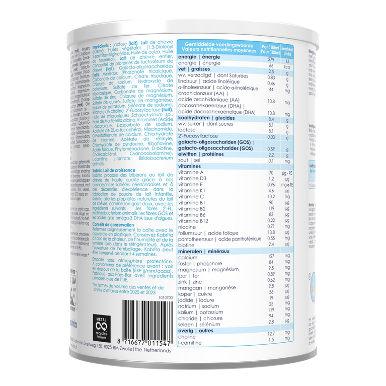 Kabrita 3 Lait de croissance 800g