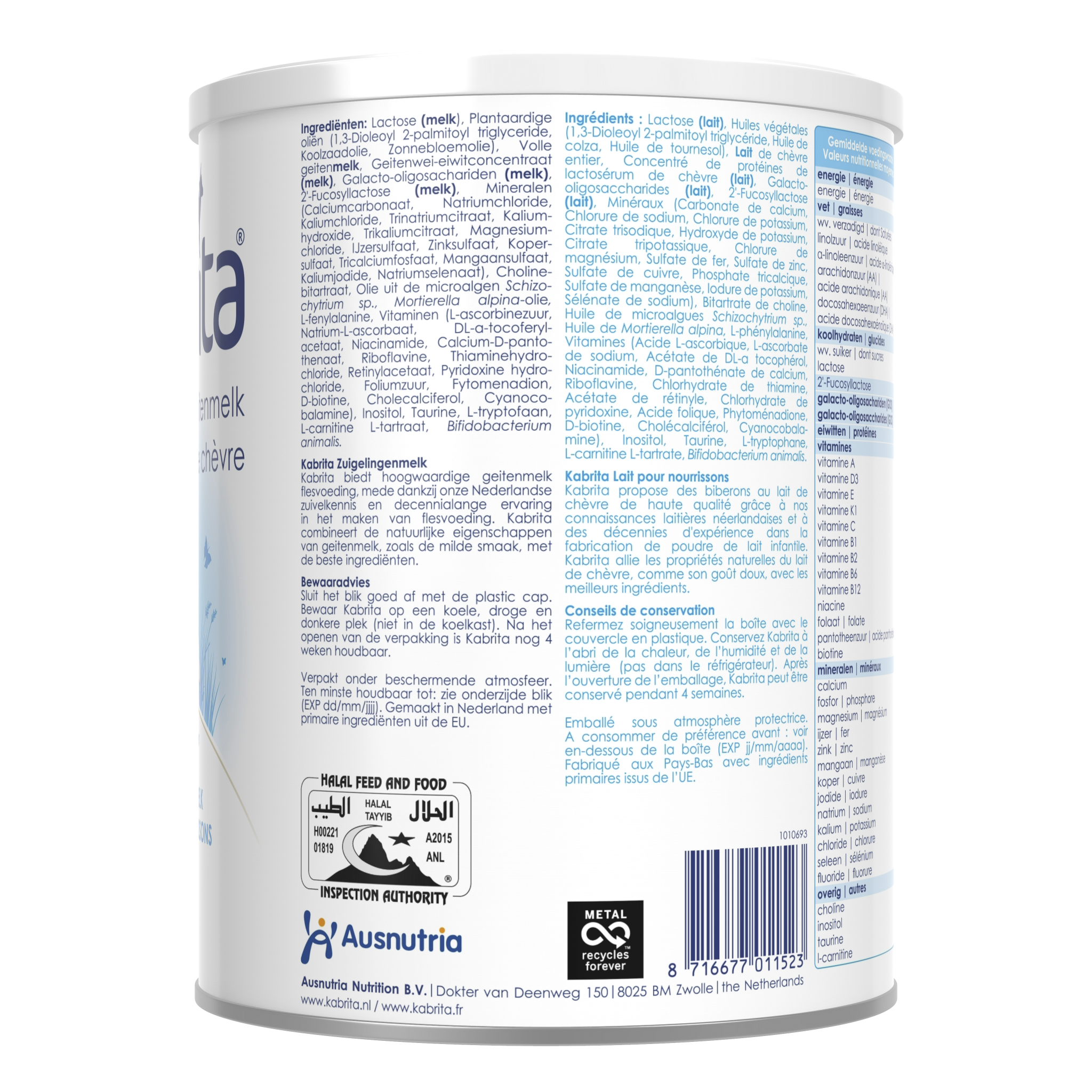 Kabrita 1 Lait infantile 800g