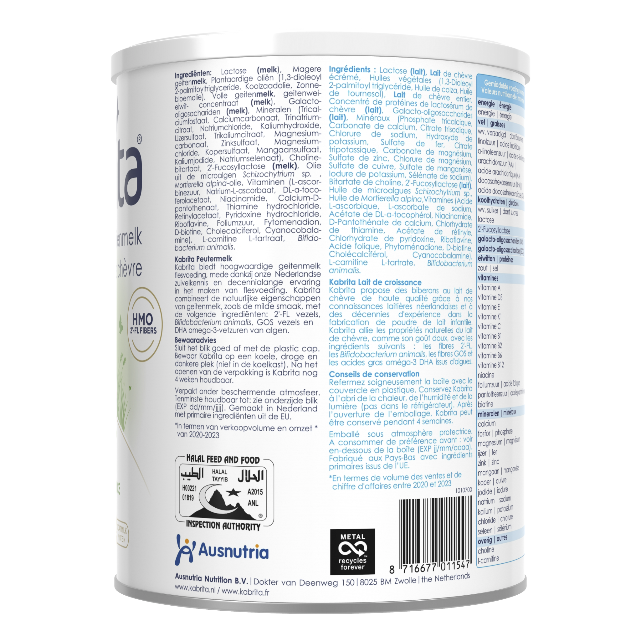 Kabrita 3 Lait de croissance 800g